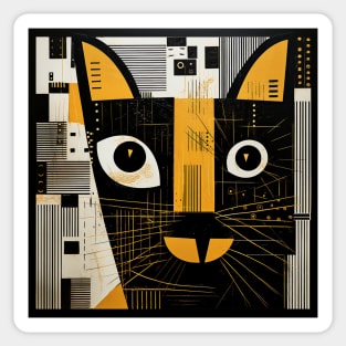 artificial pikasso's cat Sticker